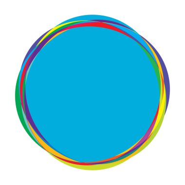 Rastgele daireler, dairesel halkalar geometrik tasarım ögesi