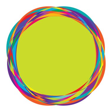 Rastgele daireler, dairesel halkalar geometrik tasarım ögesi