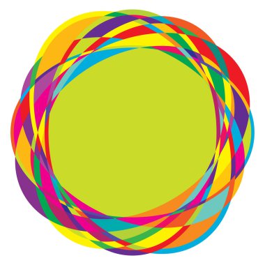 Rastgele daireler, dairesel halkalar geometrik tasarım ögesi