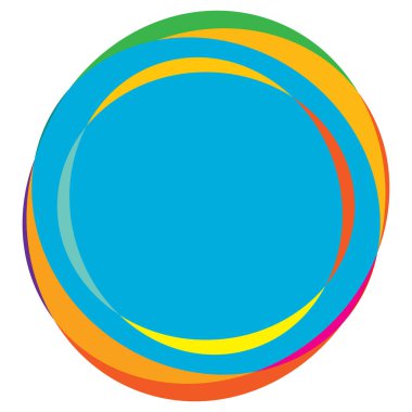 Rastgele daireler, dairesel halkalar geometrik tasarım ögesi