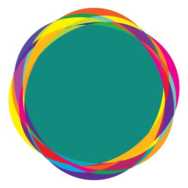 Rastgele daireler, dairesel halkalar geometrik tasarım ögesi