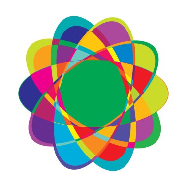 Rastgele daireler, dairesel halkalar geometrik tasarım ögesi