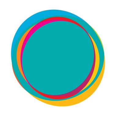 Rastgele daireler, dairesel halkalar geometrik tasarım ögesi