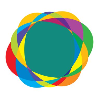 Rastgele daireler, dairesel halkalar geometrik tasarım ögesi