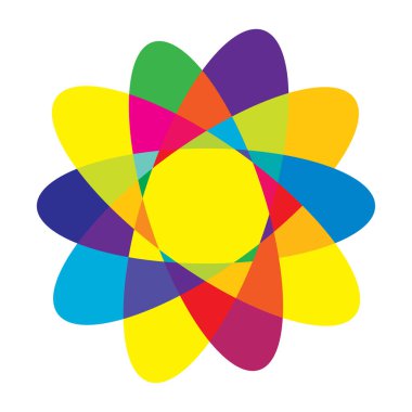 Rastgele daireler, dairesel halkalar geometrik tasarım ögesi