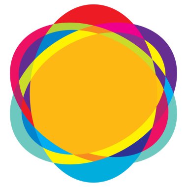 Rastgele daireler, dairesel halkalar geometrik tasarım ögesi