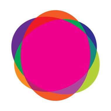 Rastgele daireler, dairesel halkalar geometrik tasarım ögesi