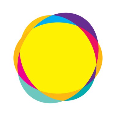 Rastgele daireler, dairesel halkalar geometrik tasarım ögesi