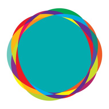 Rastgele daireler, dairesel halkalar geometrik tasarım ögesi