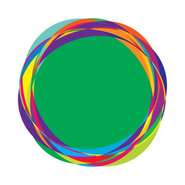 Rastgele daireler, dairesel halkalar geometrik tasarım ögesi