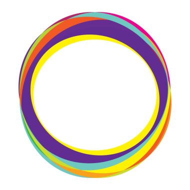 Rastgele daireler, dairesel halkalar geometrik tasarım ögesi