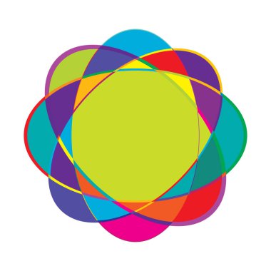 Rastgele daireler, dairesel halkalar geometrik tasarım ögesi