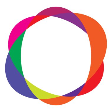 Rastgele daireler, dairesel halkalar geometrik tasarım ögesi