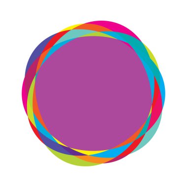 Rastgele daireler, dairesel halkalar geometrik tasarım ögesi