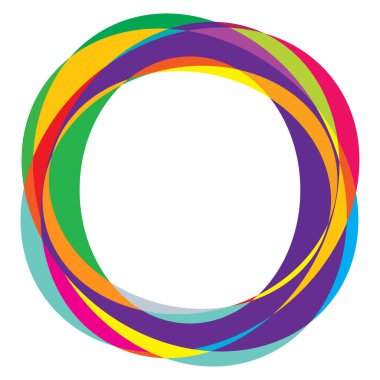 Rastgele daireler, dairesel halkalar geometrik tasarım ögesi