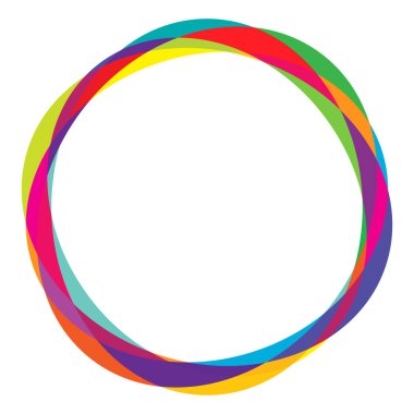 Rastgele daireler, dairesel halkalar geometrik tasarım ögesi