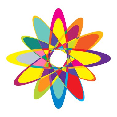 Rastgele daireler, dairesel halkalar geometrik tasarım ögesi