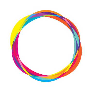 Rastgele daireler, dairesel halkalar geometrik tasarım ögesi