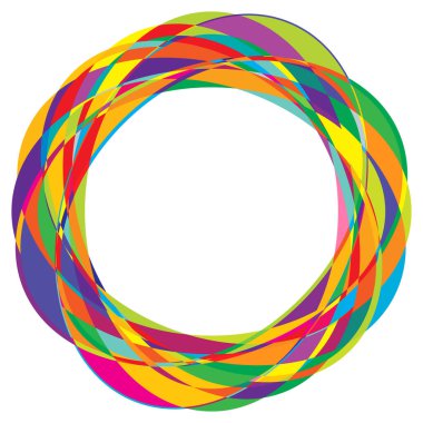 Rastgele daireler, dairesel halkalar geometrik tasarım ögesi