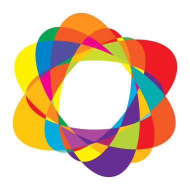 Rastgele daireler, dairesel halkalar geometrik tasarım ögesi