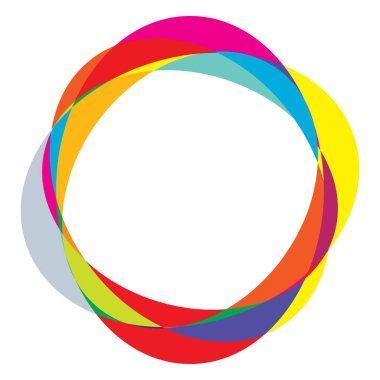 Rastgele daireler, dairesel halkalar geometrik tasarım ögesi