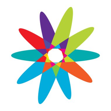 Rastgele daireler, dairesel halkalar geometrik tasarım ögesi