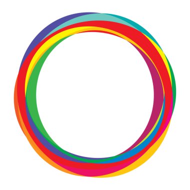 Rastgele daireler, dairesel halkalar geometrik tasarım ögesi