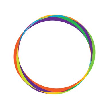 Rastgele daireler, dairesel halkalar geometrik tasarım ögesi