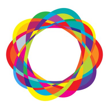 Rastgele daireler, dairesel halkalar geometrik tasarım ögesi