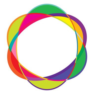 Rastgele daireler, dairesel halkalar geometrik tasarım ögesi