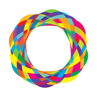 Rastgele daireler, dairesel halkalar geometrik tasarım ögesi