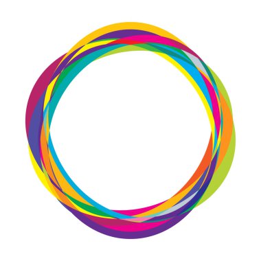 Rastgele daireler, dairesel halkalar geometrik tasarım ögesi