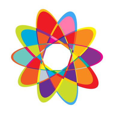 Rastgele daireler, dairesel halkalar geometrik tasarım ögesi