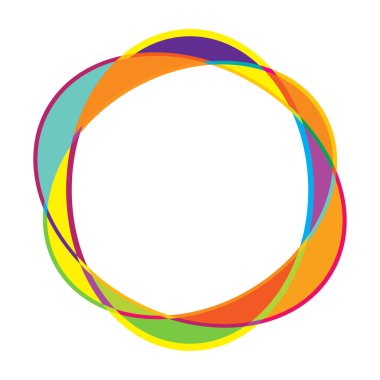 Rastgele daireler, dairesel halkalar geometrik tasarım ögesi