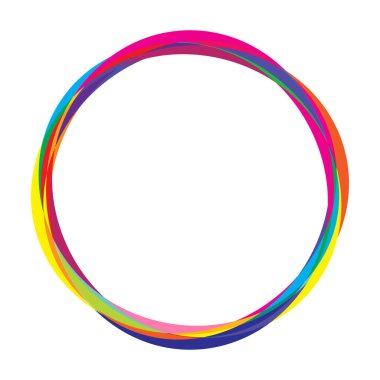 Rastgele daireler, dairesel halkalar geometrik tasarım ögesi