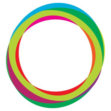 Rastgele daireler, dairesel halkalar geometrik tasarım ögesi