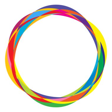 Rastgele daireler, dairesel halkalar geometrik tasarım ögesi