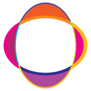 Rastgele daireler, dairesel halkalar geometrik tasarım ögesi