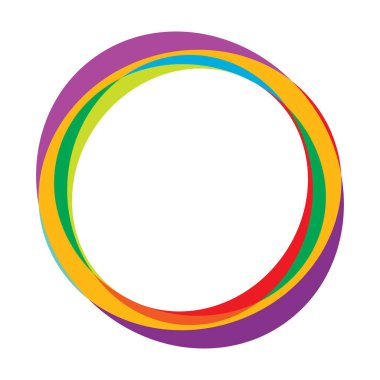 Rastgele daireler, dairesel halkalar geometrik tasarım ögesi