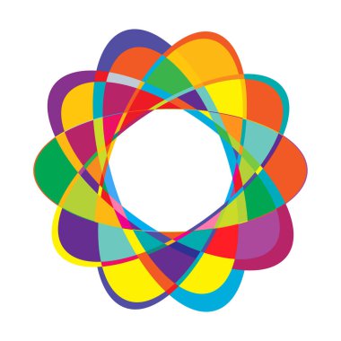 Rastgele daireler, dairesel halkalar geometrik tasarım ögesi