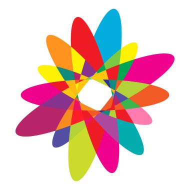 Rastgele daireler, dairesel halkalar geometrik tasarım ögesi