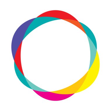 Rastgele daireler, dairesel halkalar geometrik tasarım ögesi