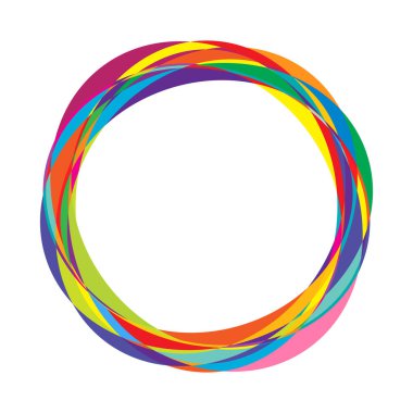 Rastgele daireler, dairesel halkalar geometrik tasarım ögesi