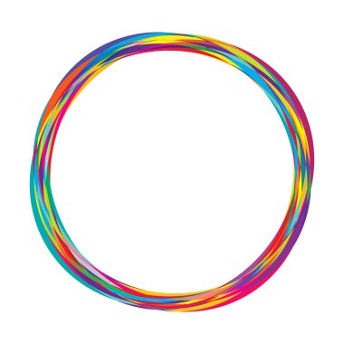 Rastgele daireler, dairesel halkalar geometrik tasarım ögesi