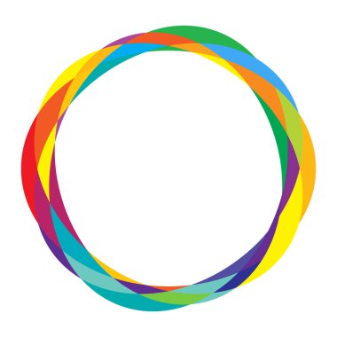 Rastgele daireler, dairesel halkalar geometrik tasarım ögesi