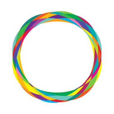 Rastgele daireler, dairesel halkalar geometrik tasarım ögesi