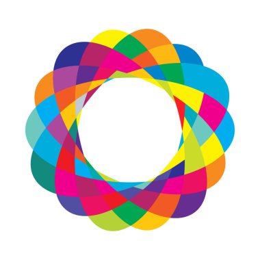 Rastgele daireler, dairesel halkalar geometrik tasarım ögesi