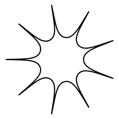 Soyut geometrik simge, sembol ögesi şekli