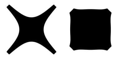 Soyut geometrik simge, sembol şekli. Stock vektör illüstrasyonu, klip- art grafikleri