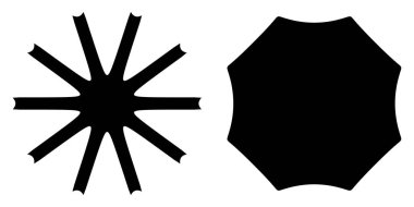 Soyut geometrik simge, sembol şekli. Stock vektör illüstrasyonu, klip- art grafikleri